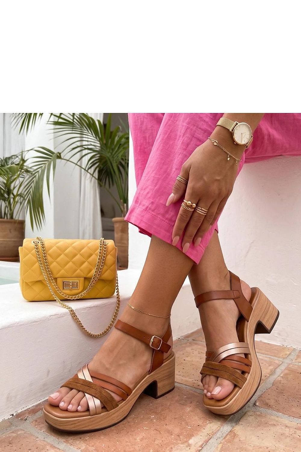  Sandale cu toc model 229784 Solea 