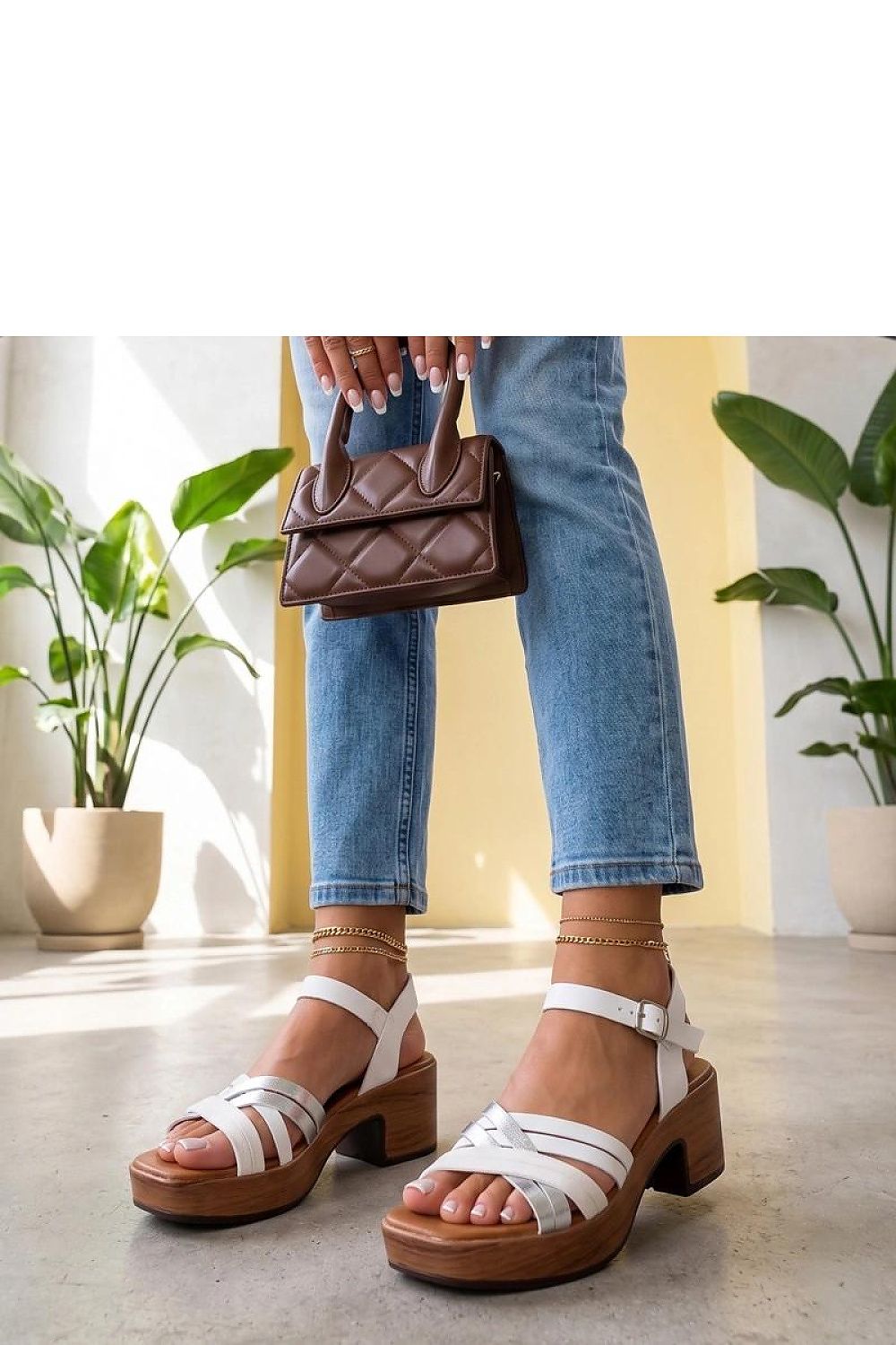  Sandale cu toc model 229785 Solea 