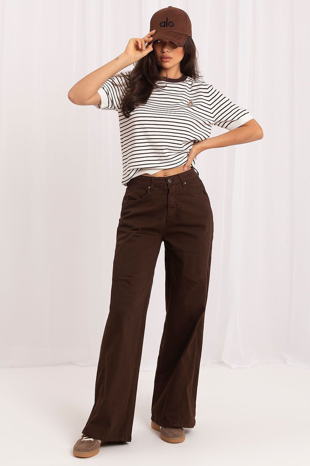  Pulover cu mânecă scurtă model 230142 Italy Moda 