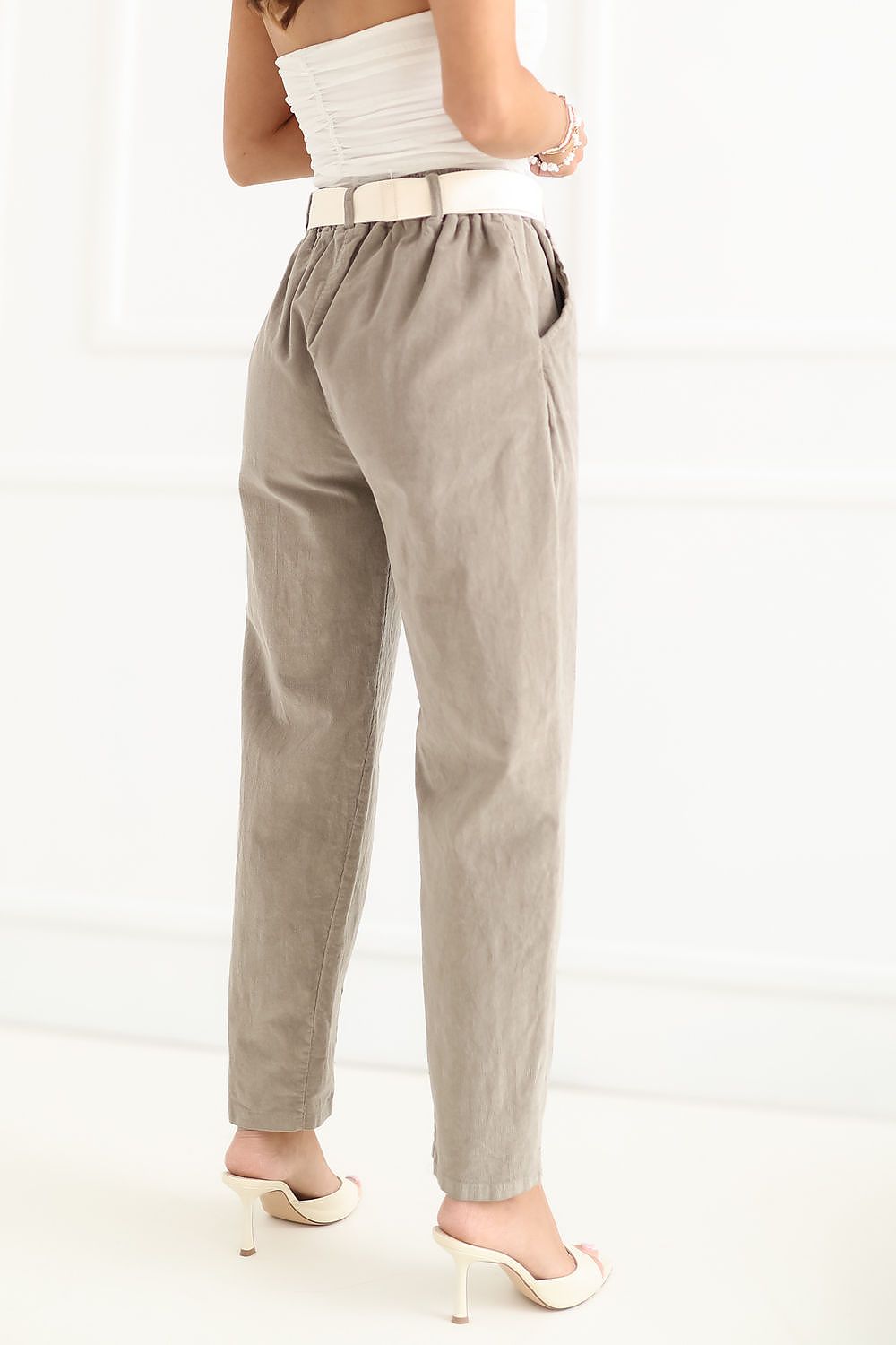  Pantaloni din catifea model 230168 Italy Moda 