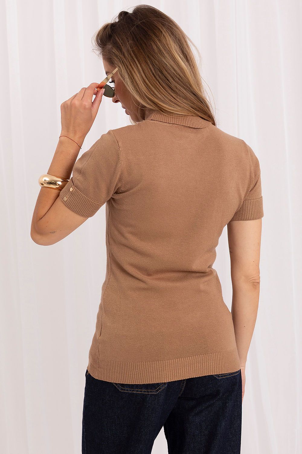  Pulover cu mânecă scurtă model 230894 Italy Moda 