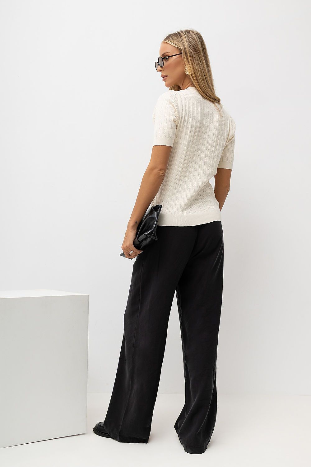  Pulover cu mânecă scurtă model 230895 Italy Moda 