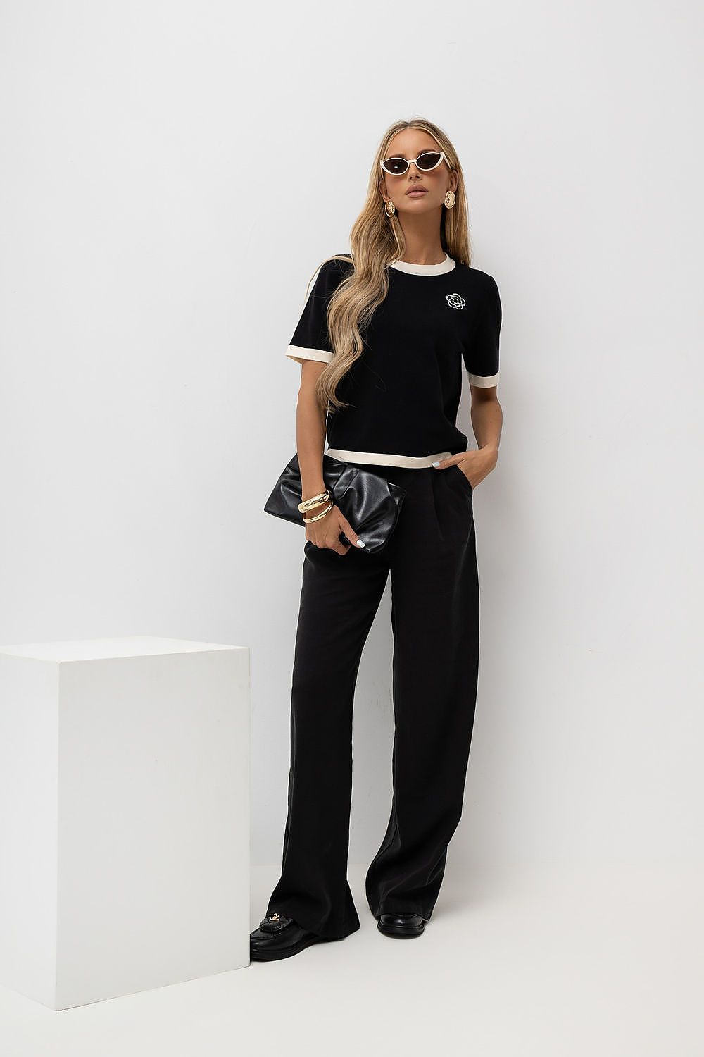  Pulover cu mânecă scurtă model 230901 Italy Moda 