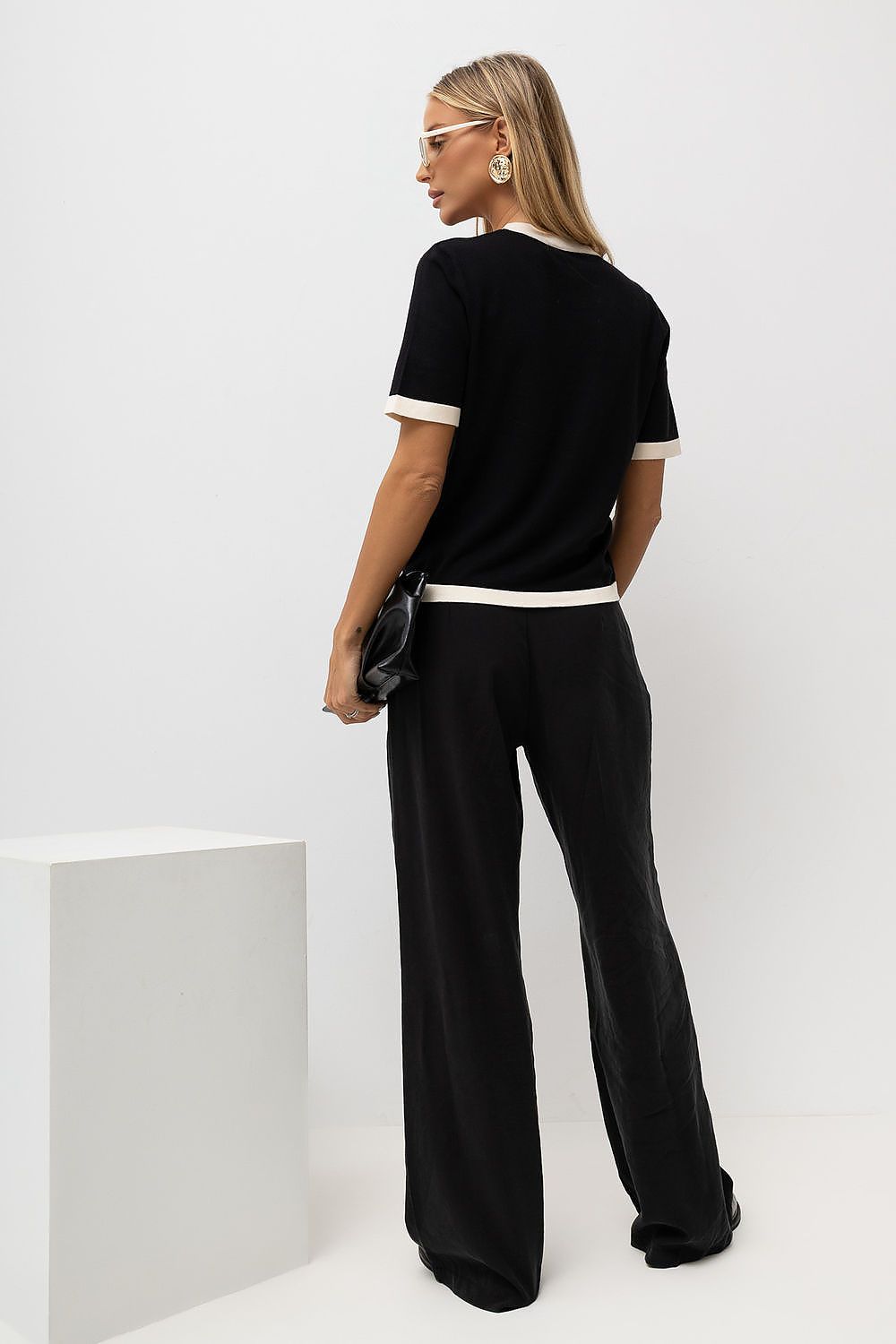  Pulover cu mânecă scurtă model 230901 Italy Moda 