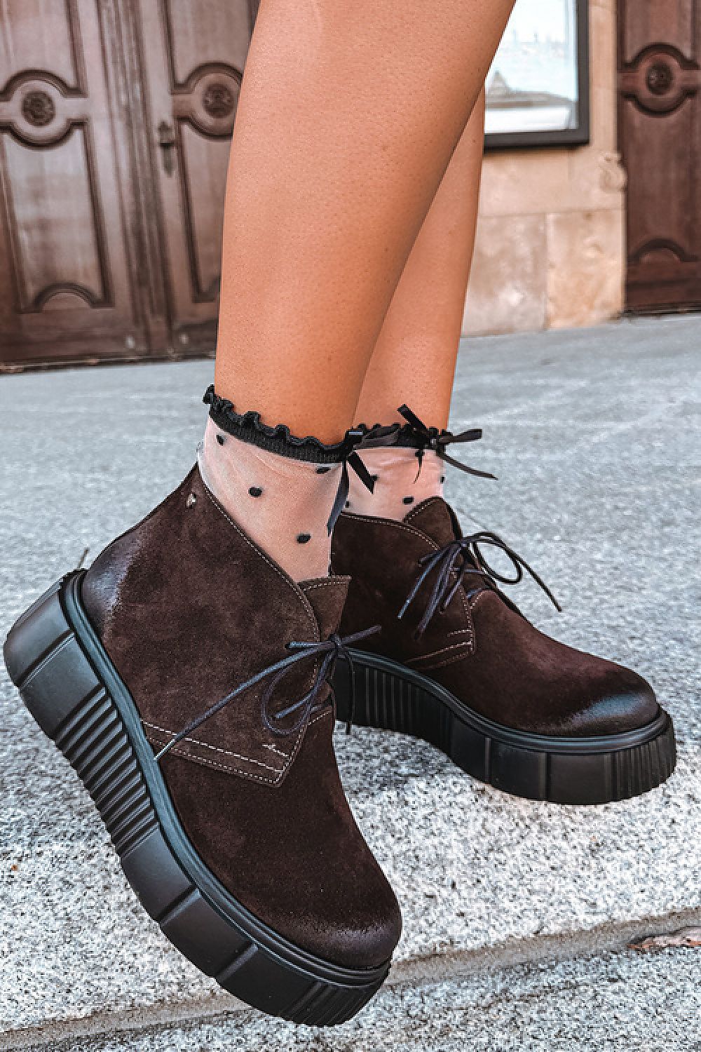  Pantofi sport cu platformă model 231168 Step in style 