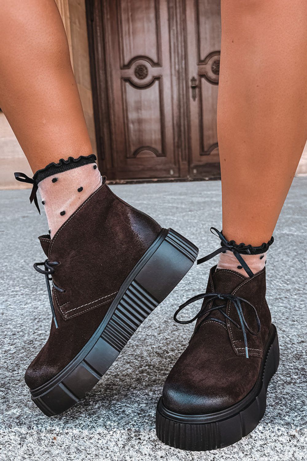  Pantofi sport cu platformă model 231168 Step in style 