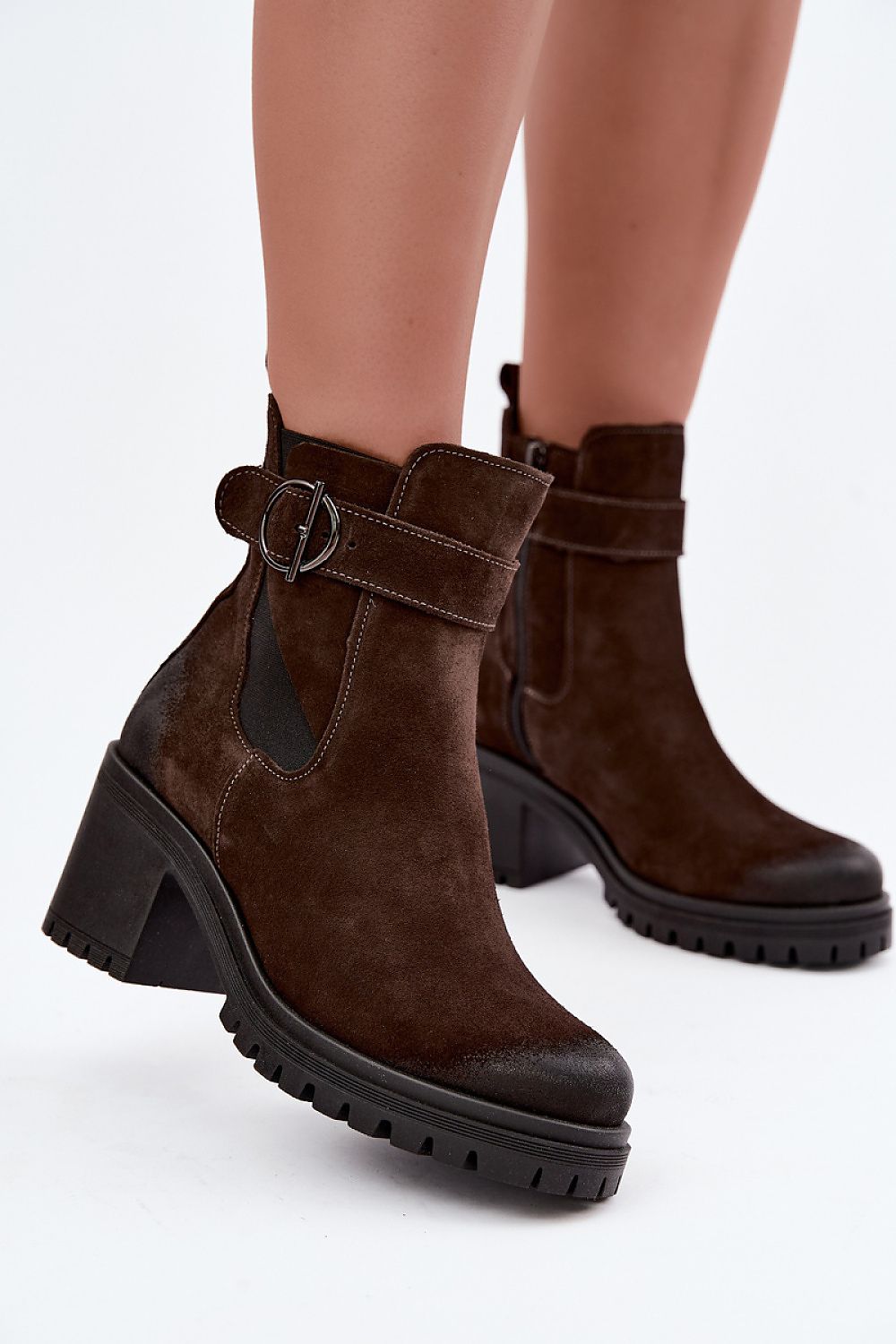  Botine cu toc model 231196 Step in style 