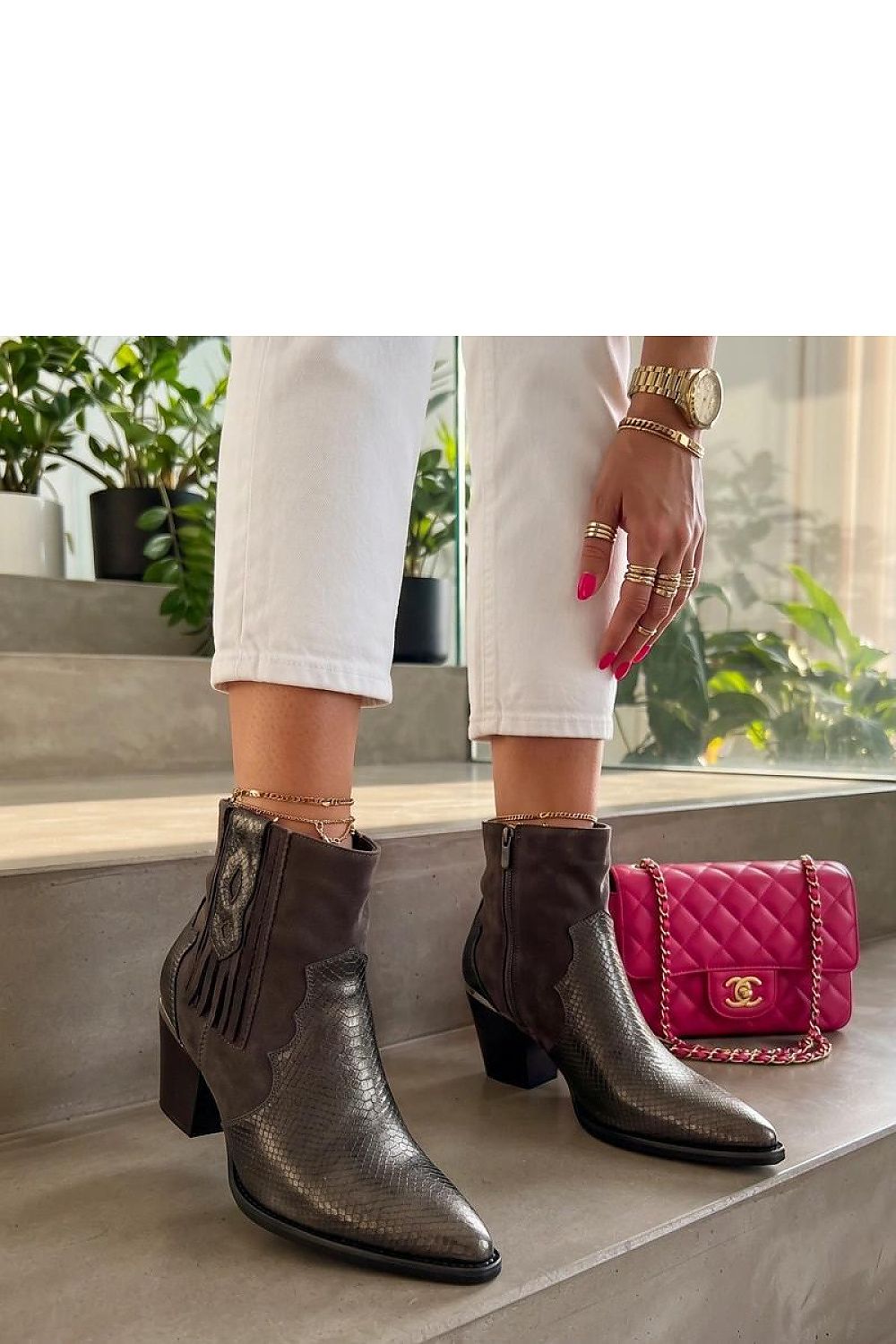  Botine cu toc model 231294 Solea 