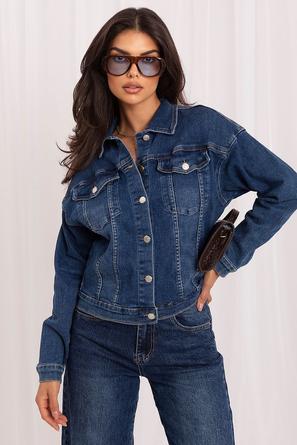  Jachetă din denim model 231366 Italy Moda 