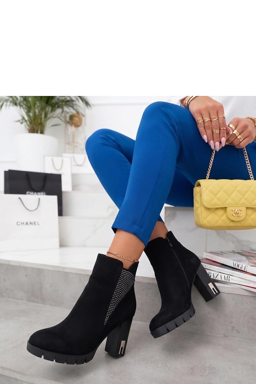  Botine cu toc model 231429 Solea 