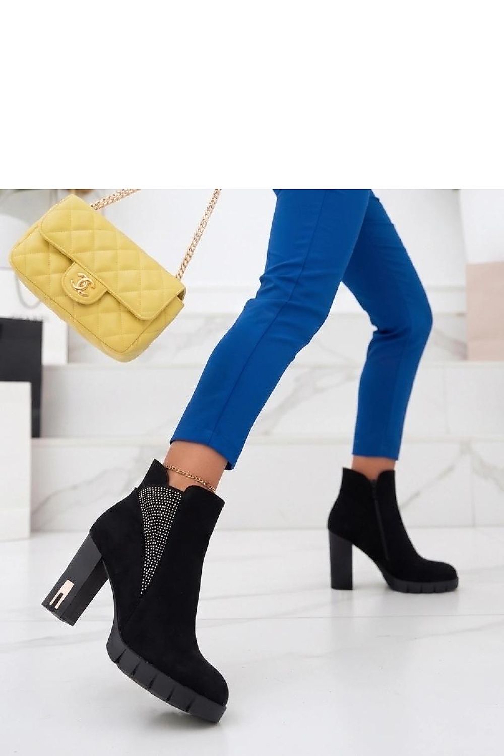  Botine cu toc model 231429 Solea 
