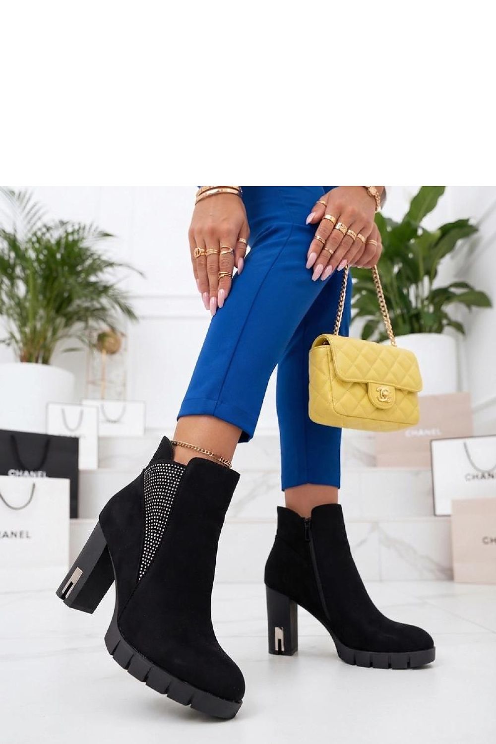  Botine cu toc model 231429 Solea 