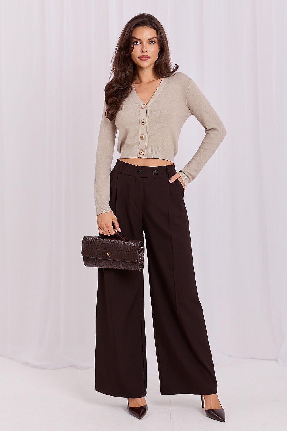  Sveter cu închidere model 231488 Italy Moda 