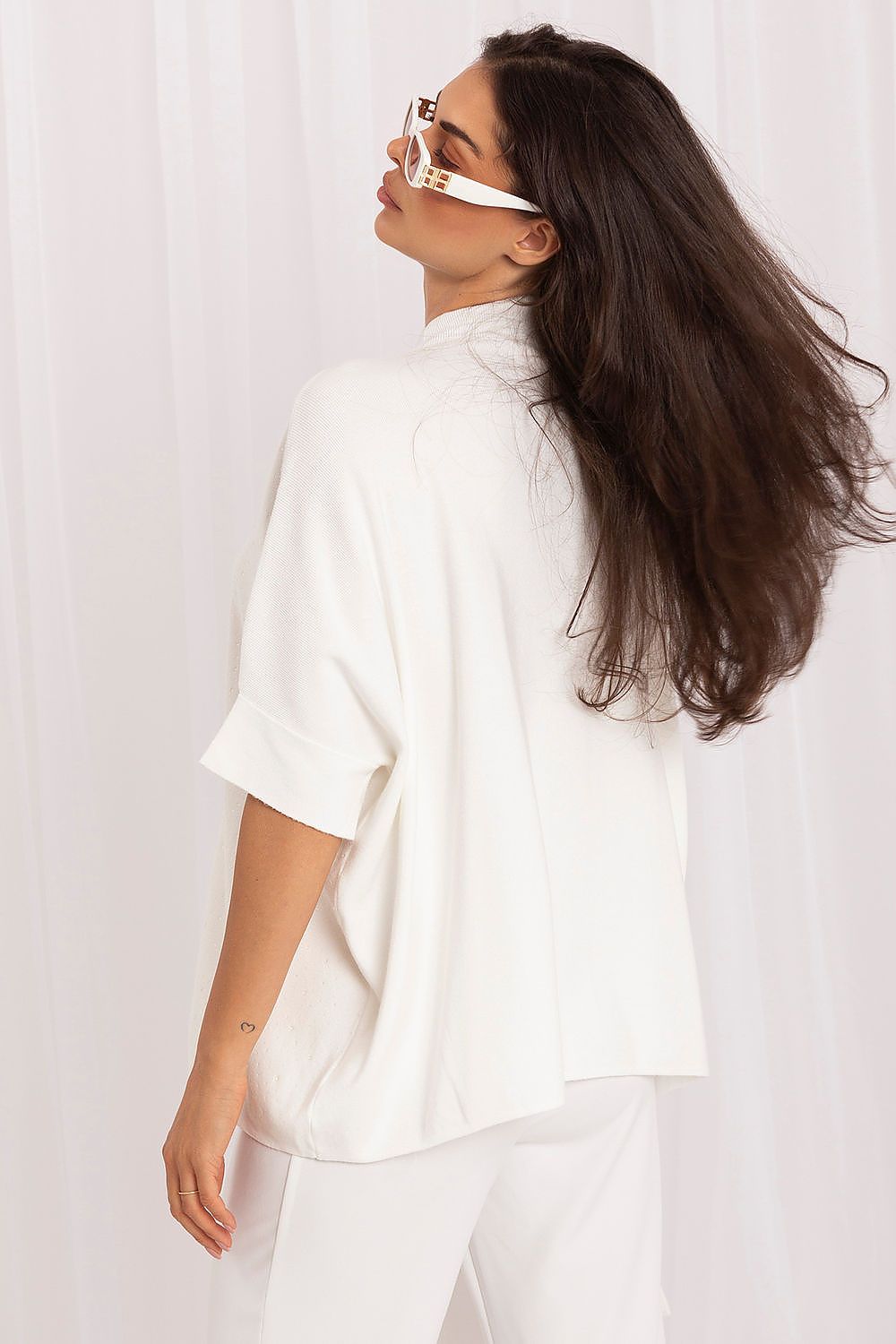  Pulover cu mânecă scurtă model 231501 Italy Moda 