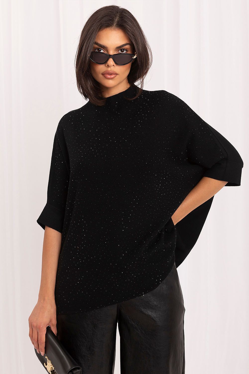  Pulover cu mânecă scurtă model 231502 Italy Moda 