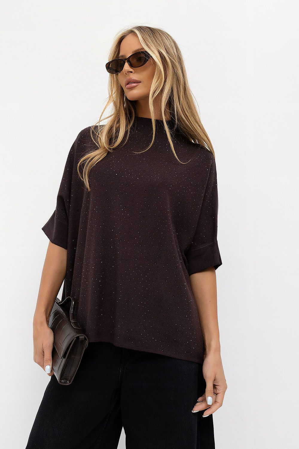  Pulover cu mânecă scurtă model 231504 Italy Moda 