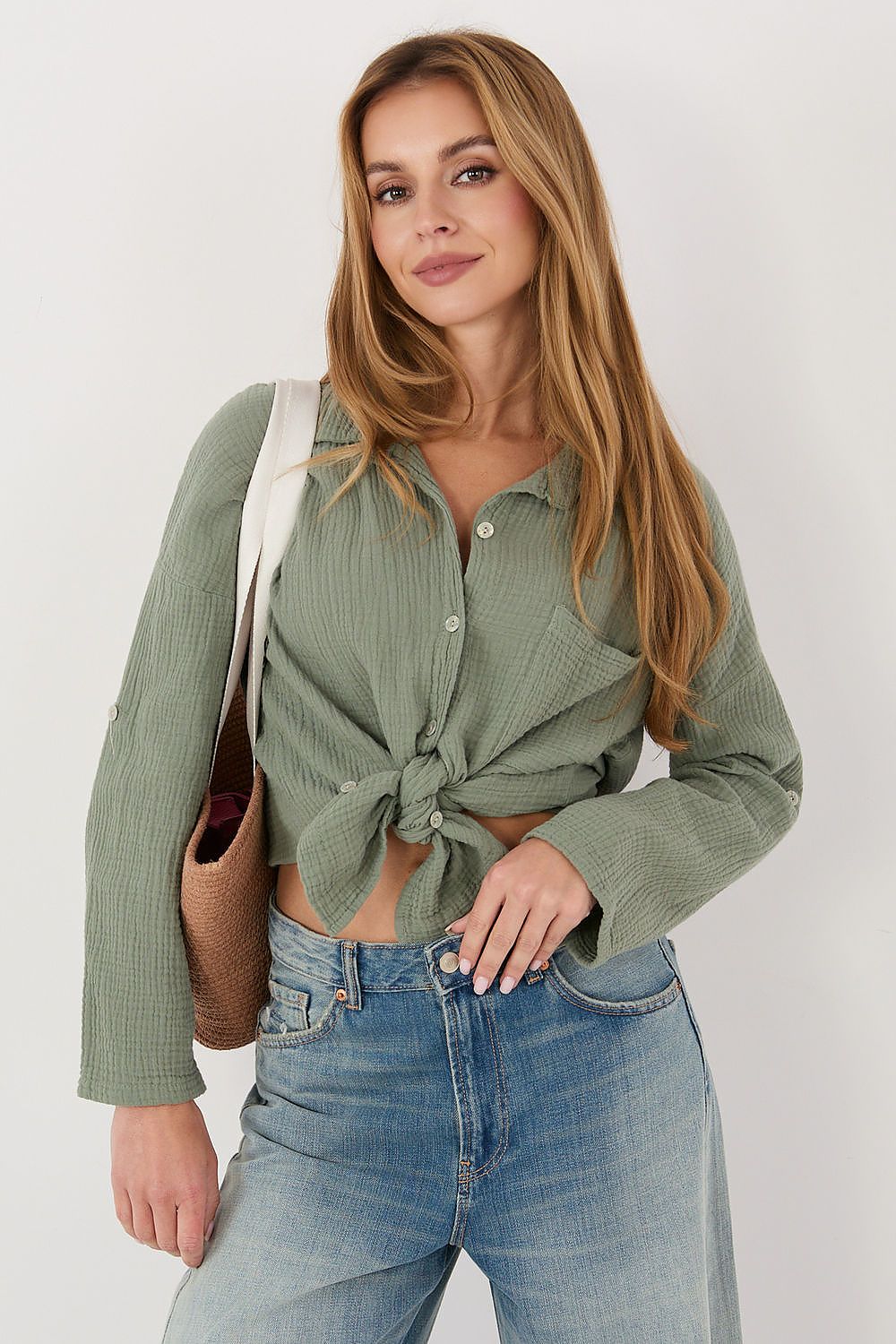  Cămaşă cu mânecă lungă model 231509 Italy Moda 