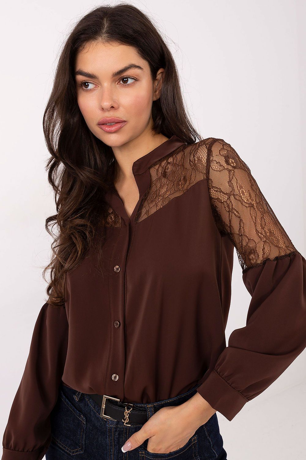  Cămaşă cu mânecă lungă model 231526 Italy Moda 