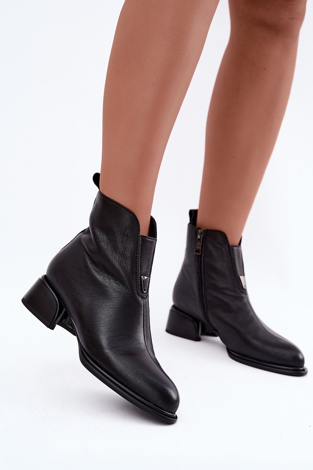  Botine cu toc model 231597 Step in style 