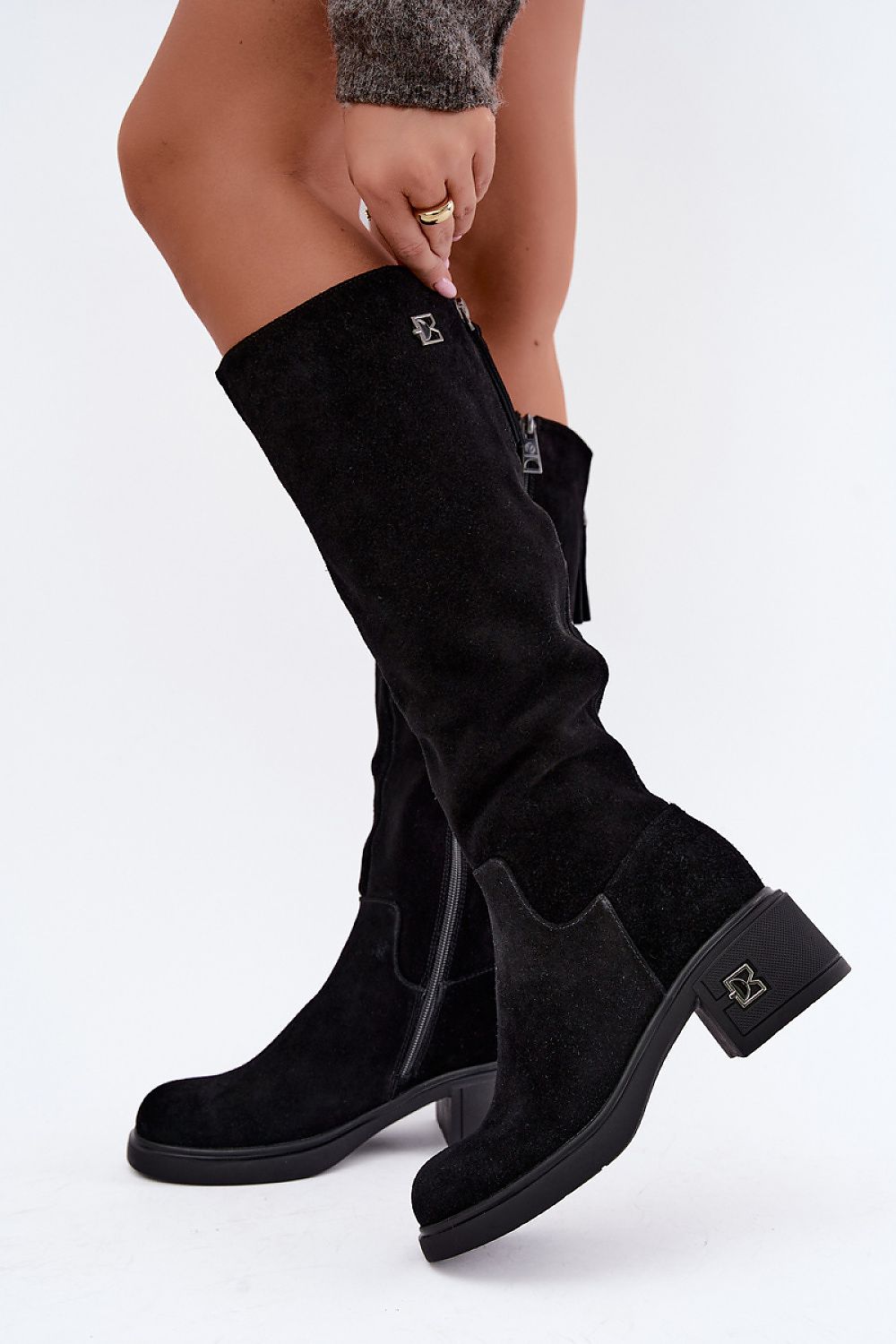  Cizme cu toc model 231601 Step in style 