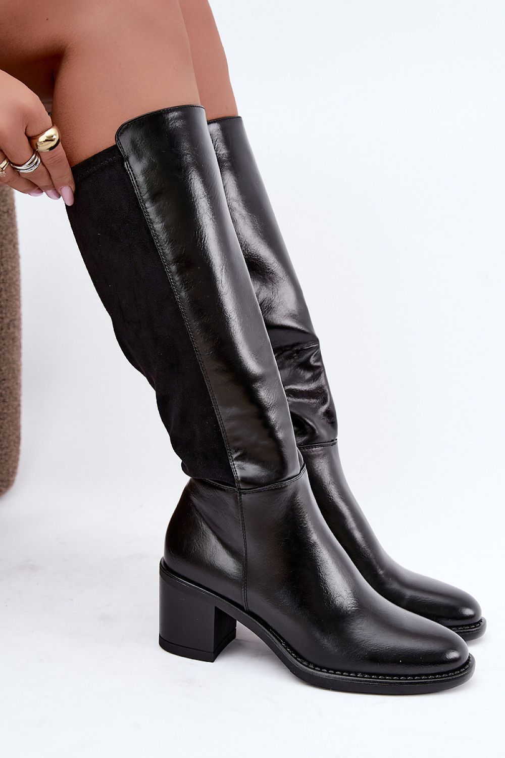  Cizme cu toc model 231620 Step in style 