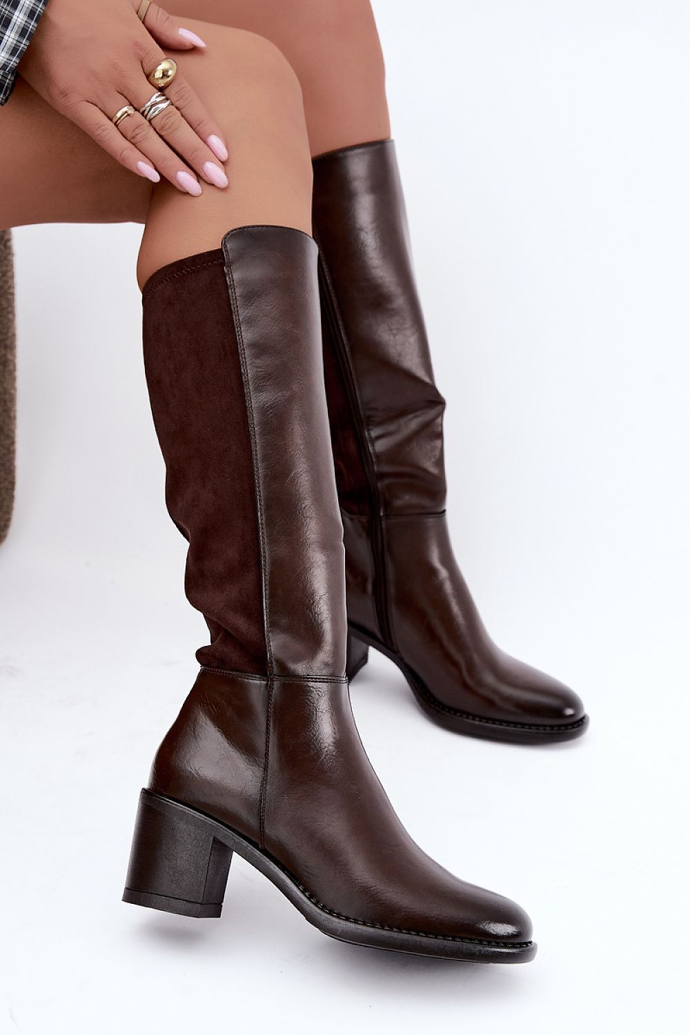  Cizme cu toc model 231621 Step in style 
