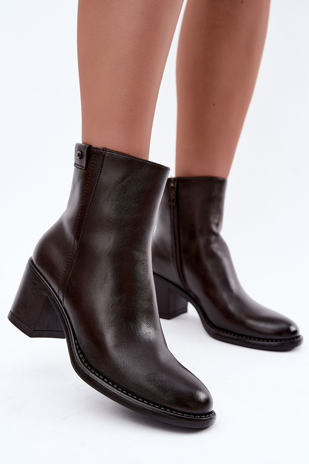  Botine cu toc model 231623 Step in style 