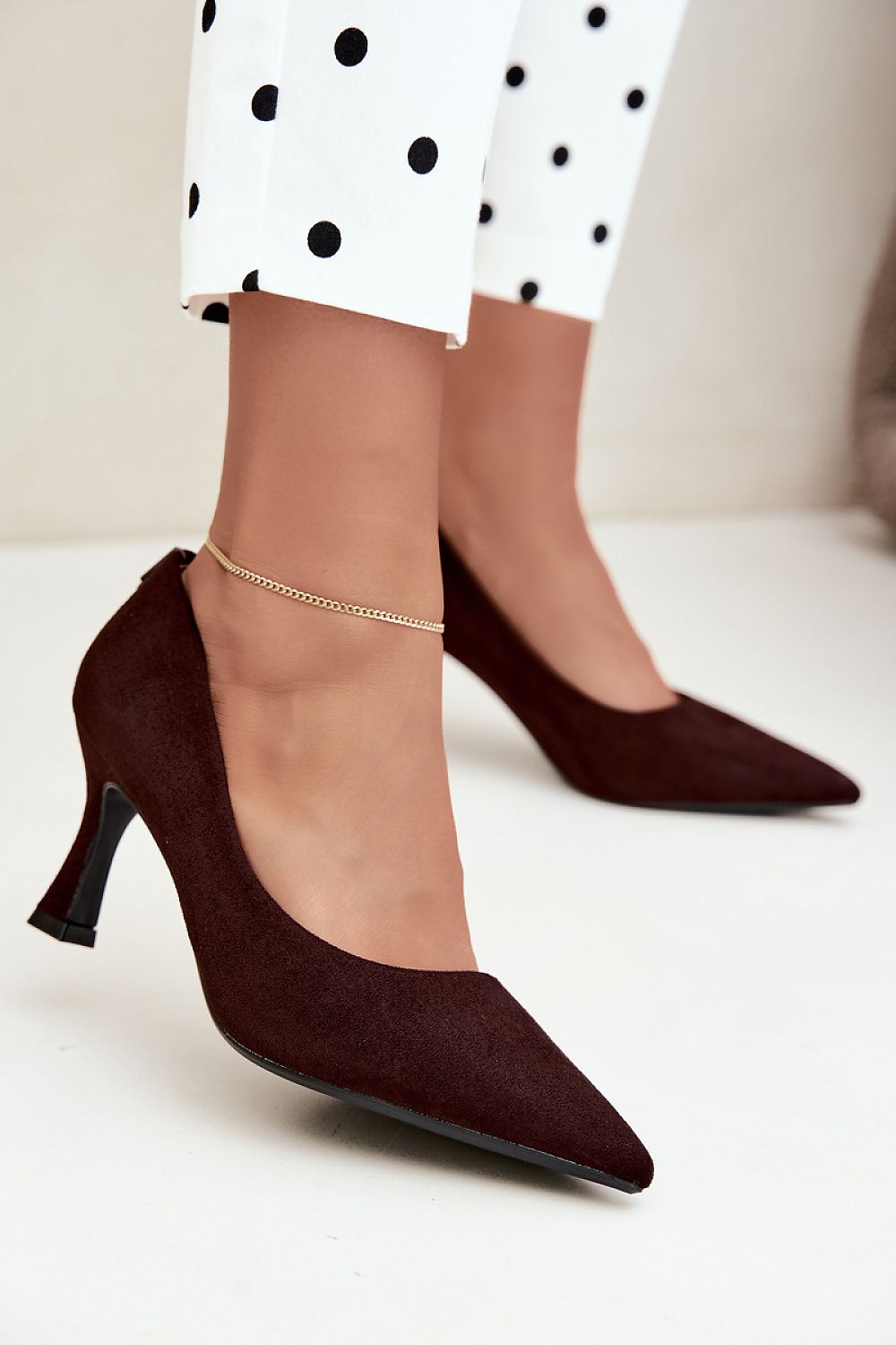  Pantofi cu toc simplu model 231640 Step in style 