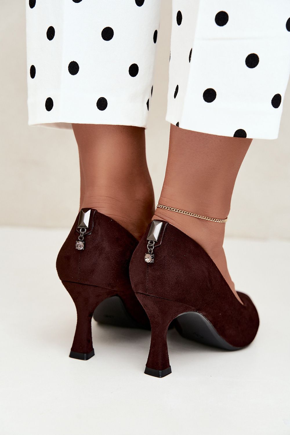  Pantofi cu toc simplu model 231640 Step in style 