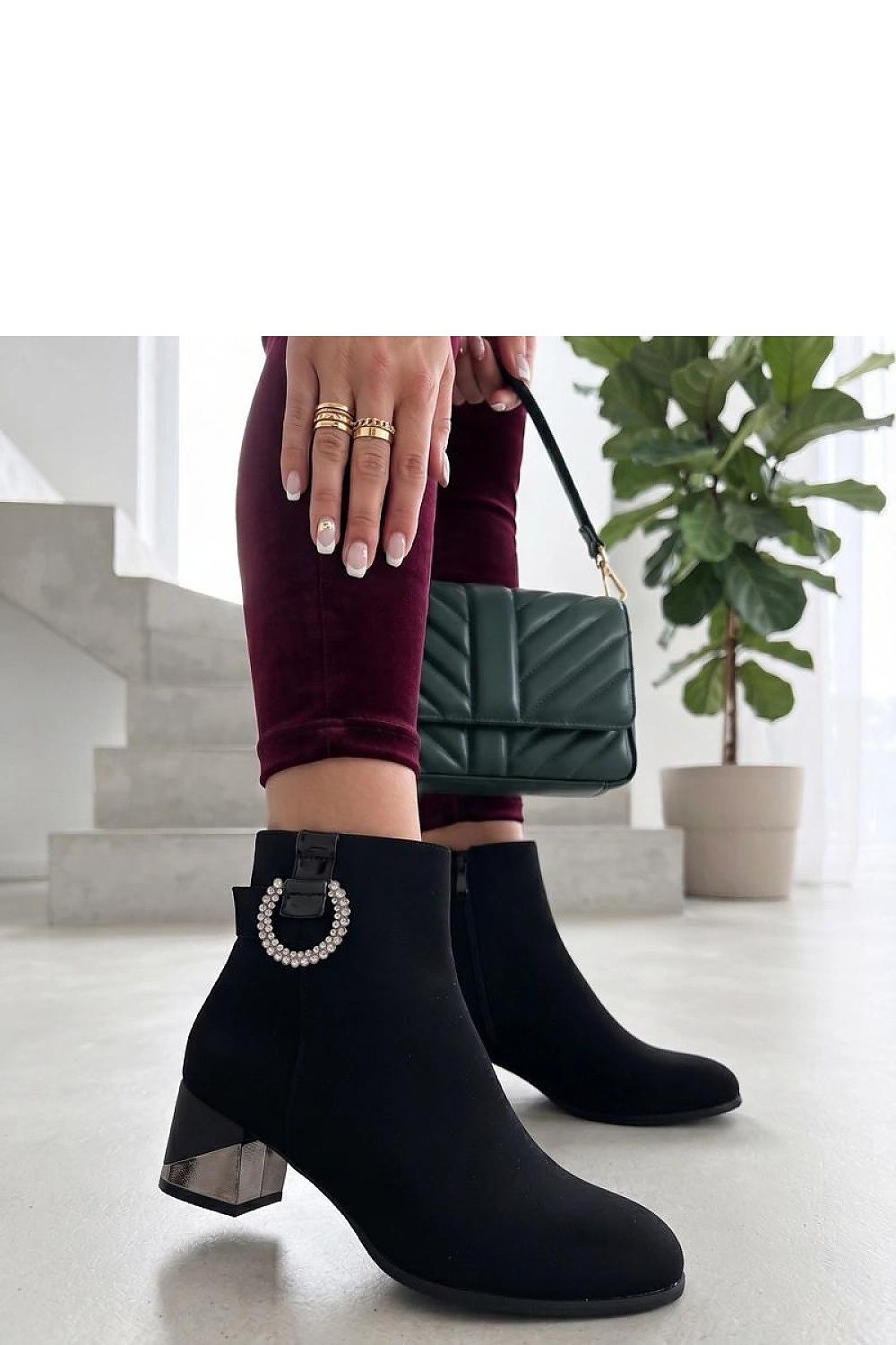  Botine cu toc model 231678 Solea 