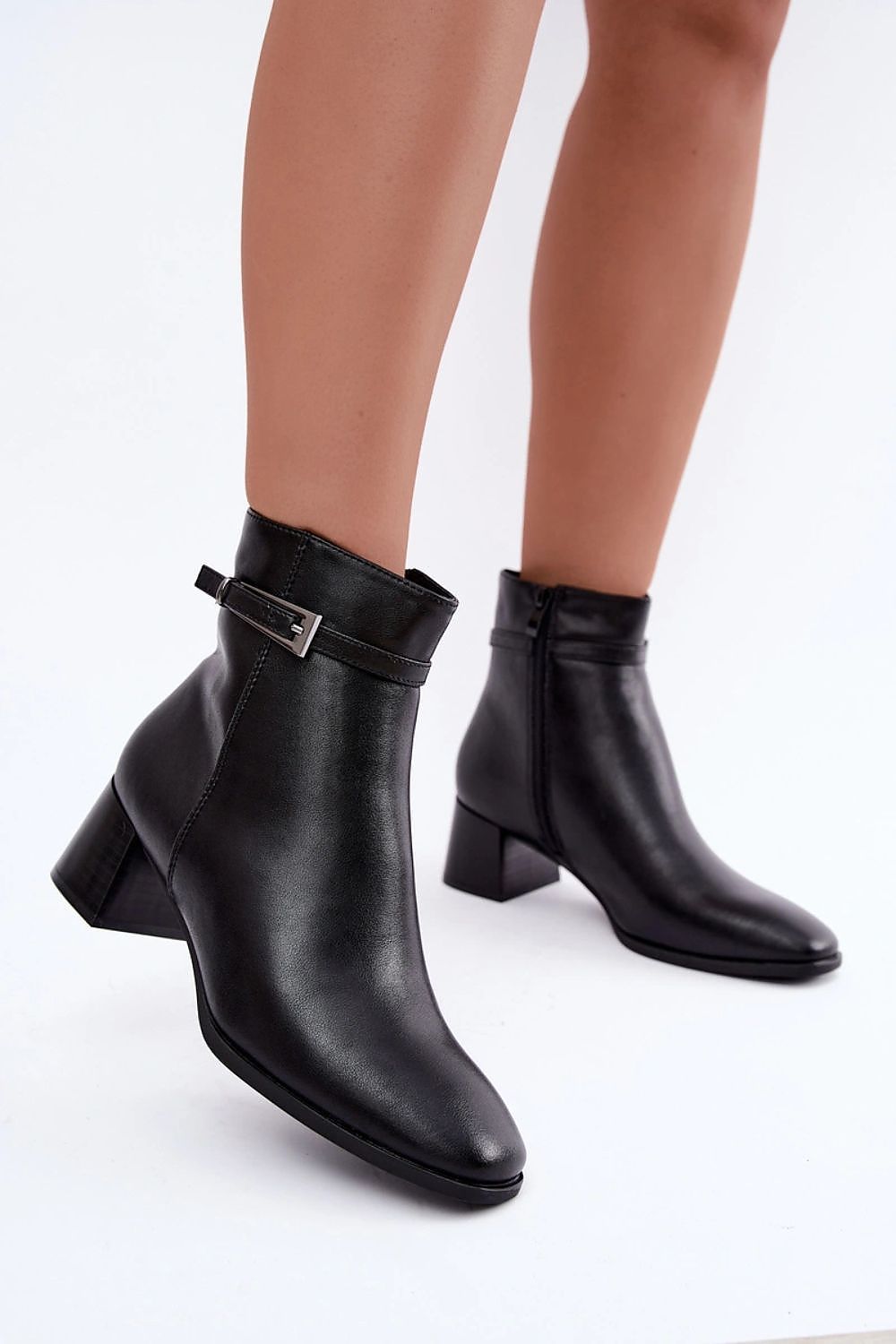  Botine cu toc model 231805 Step in style 