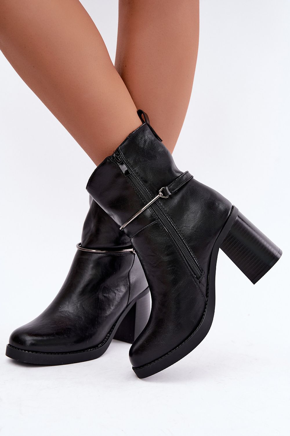  Botine cu toc model 232069 Step in style 