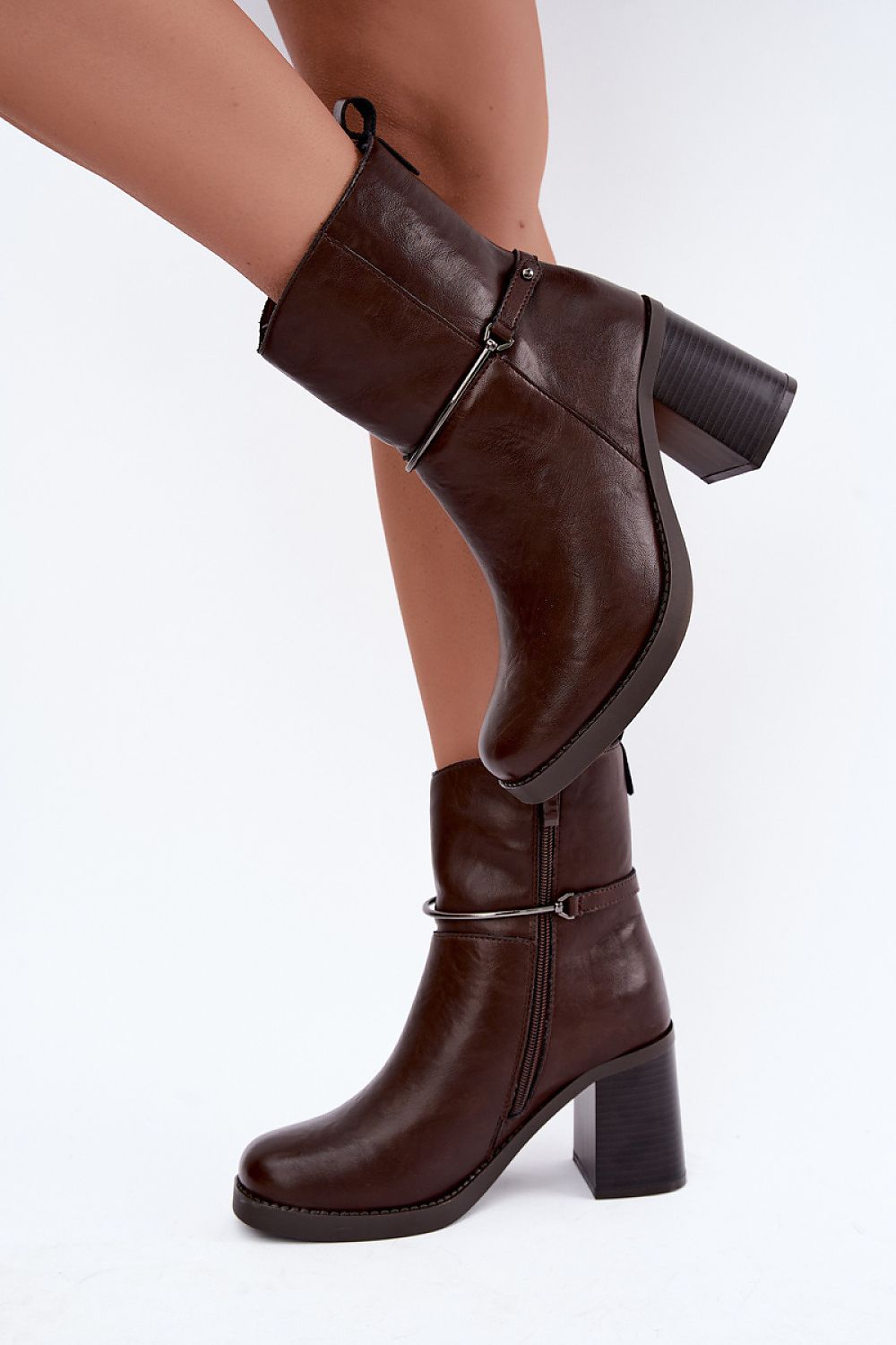  Botine cu toc model 232070 Step in style 