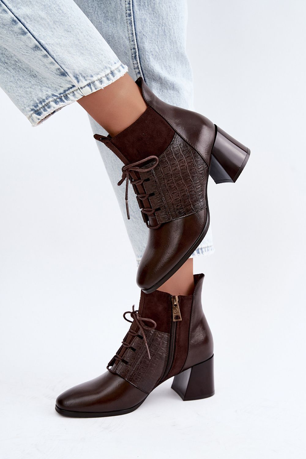  Botine cu toc model 232089 Step in style 