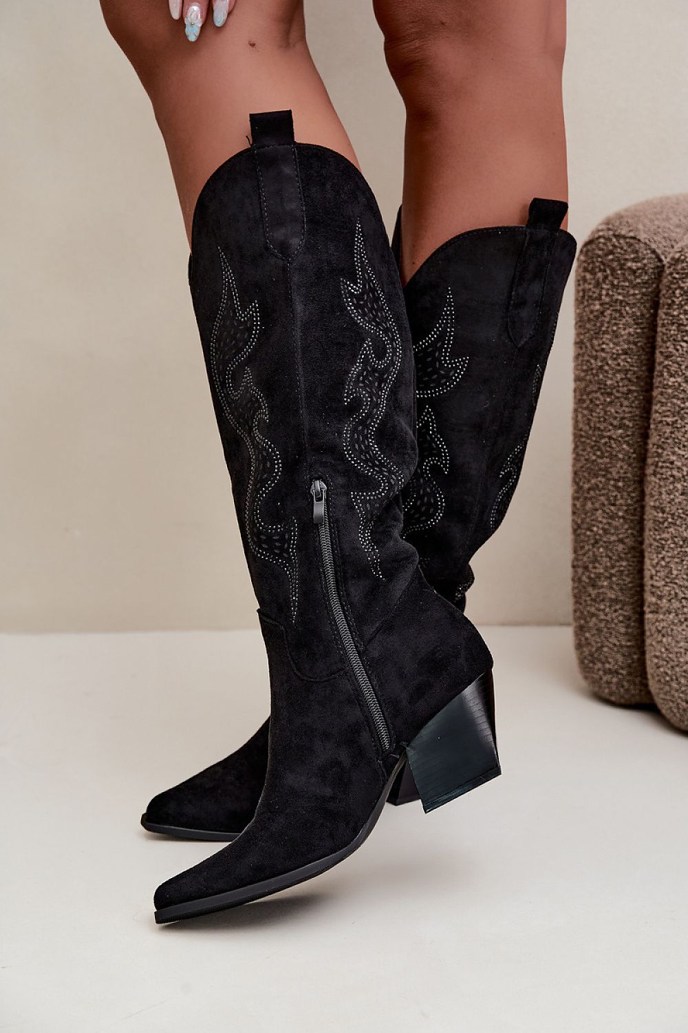  Cizme cu toc model 232100 Step in style 