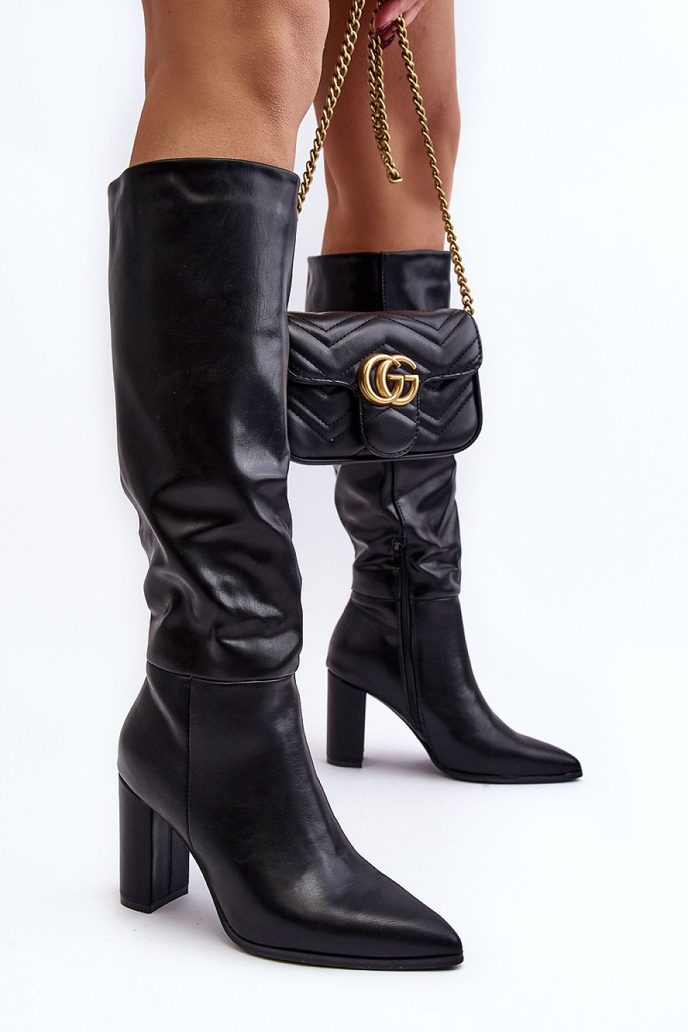  Cizme cu toc model 232105 Step in style 