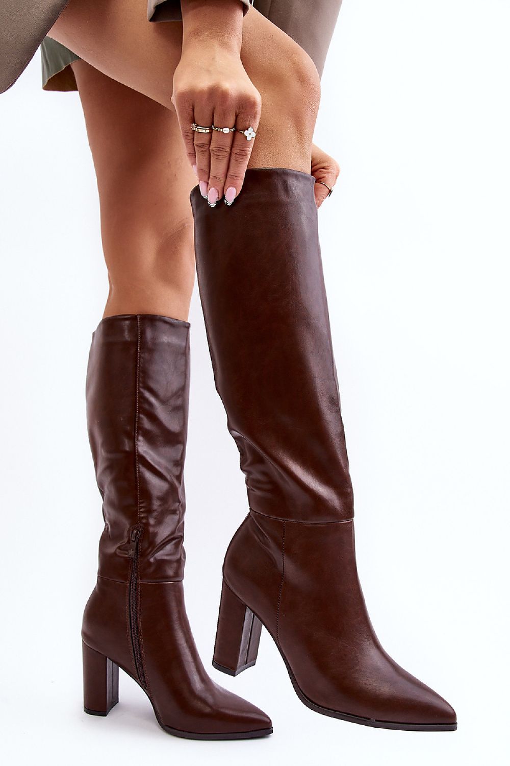  Cizme cu toc model 232106 Step in style 