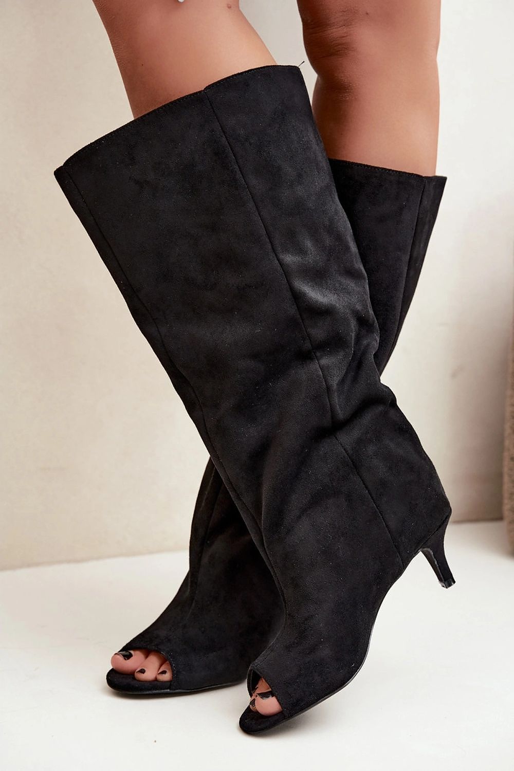  Cizme cu toc model 232102 Step in style 