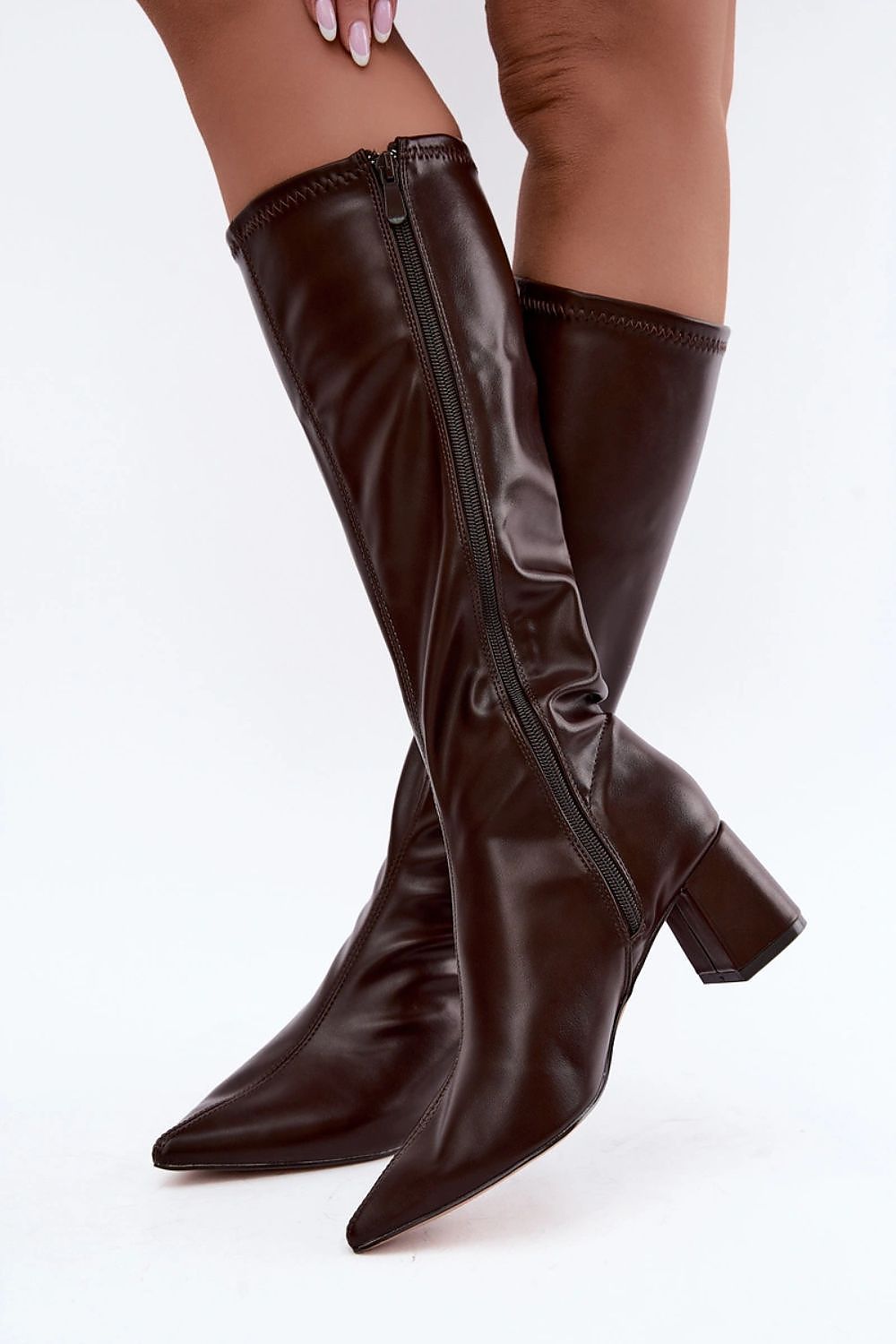  Cizme cu toc model 232113 Step in style 