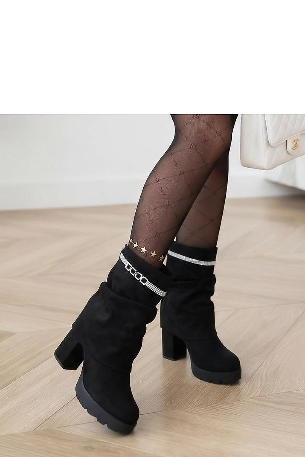  Botine cu toc model 232163 Solea 