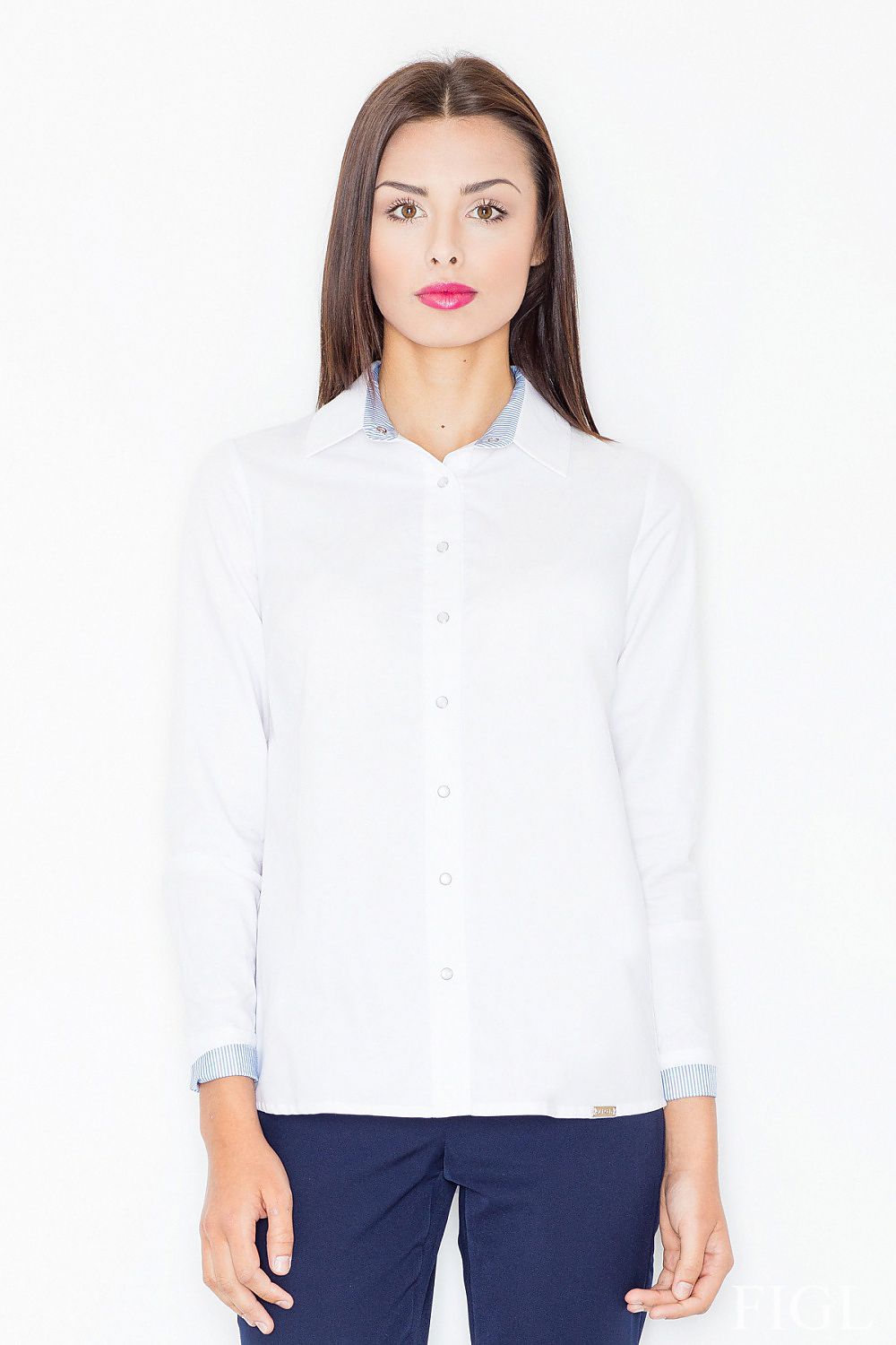  Cămaşă cu mânecă lungă model 61519 Figl 