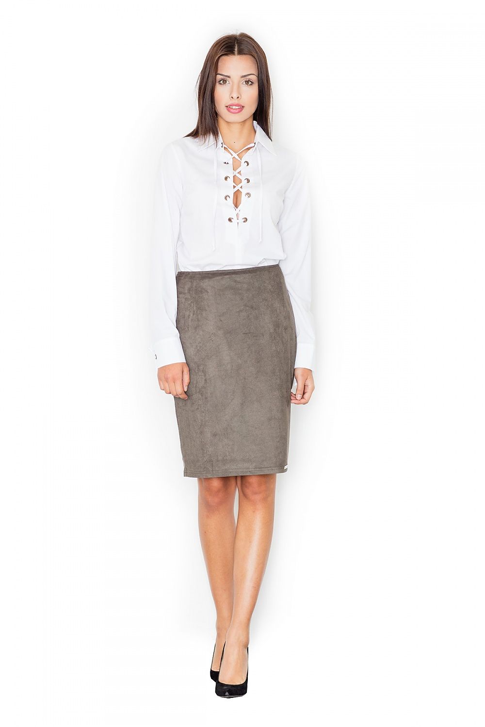  Fustă clasică model 111505 Figl 