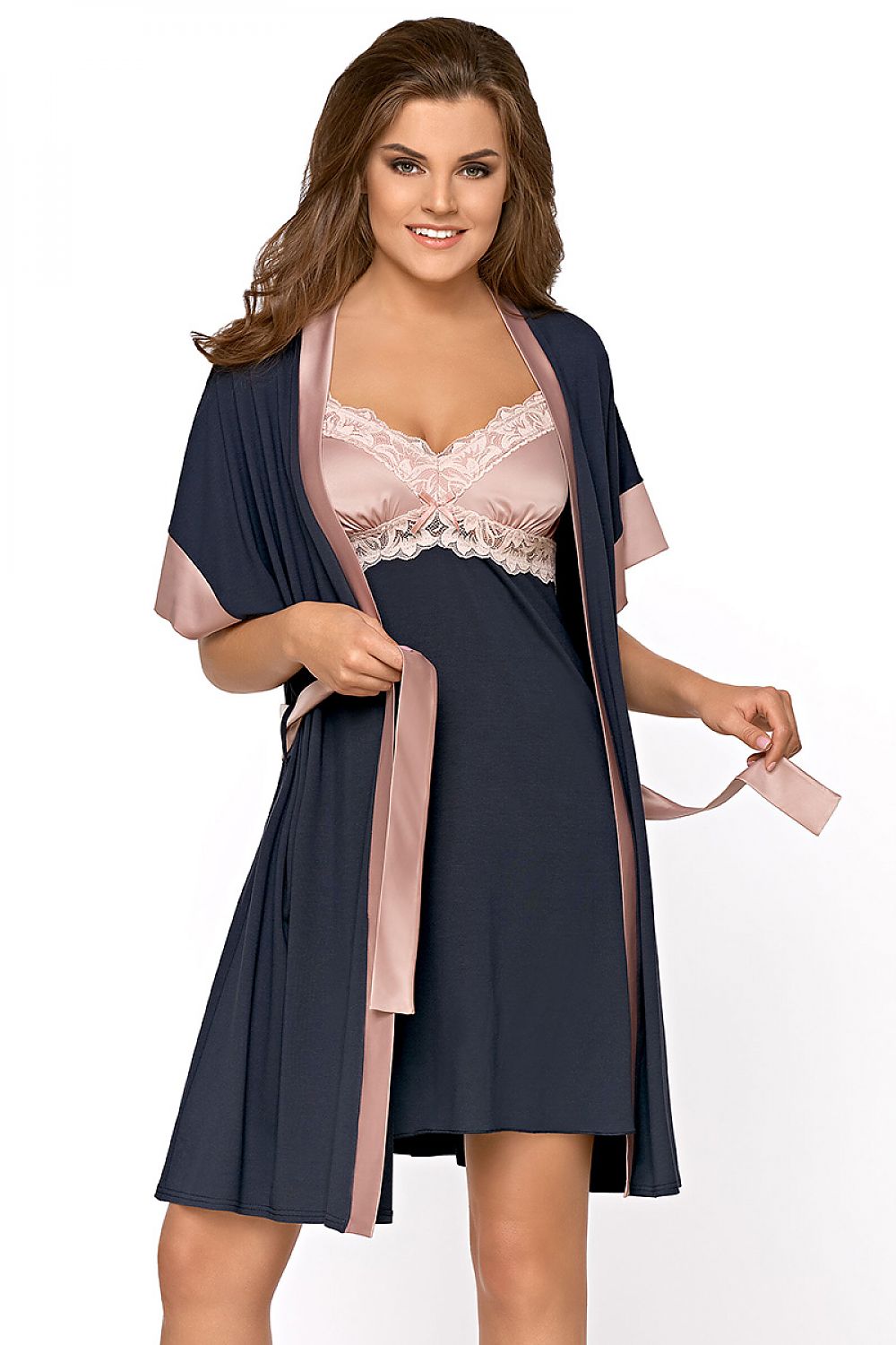  Cămaşă de noapte scurtă model 133940 Babella 