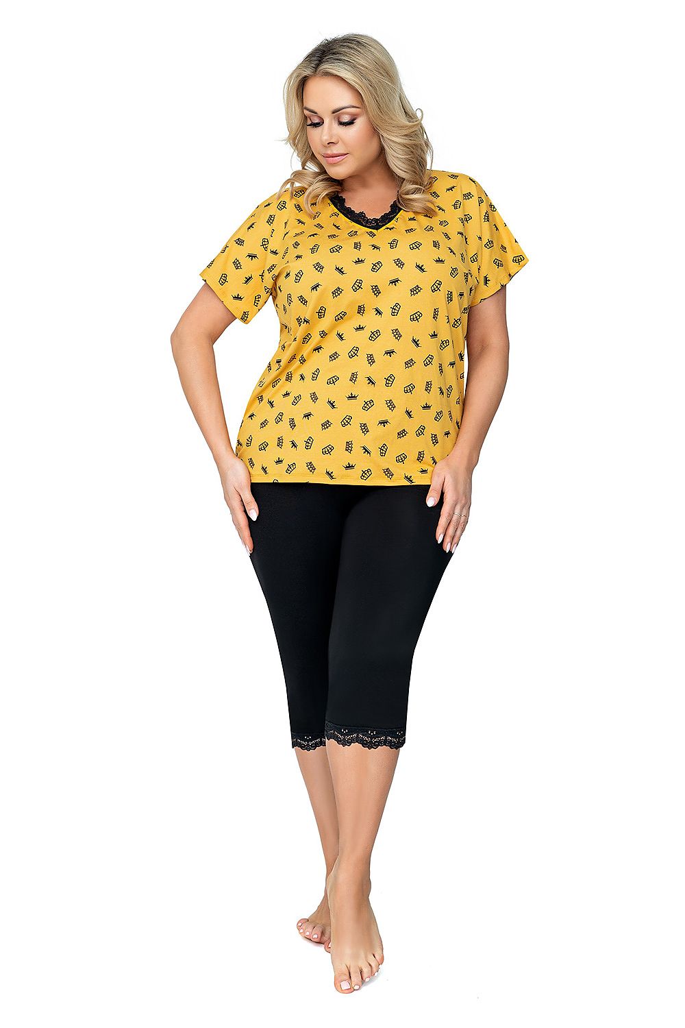  Pijamale Plus Size model 160015 Donna 