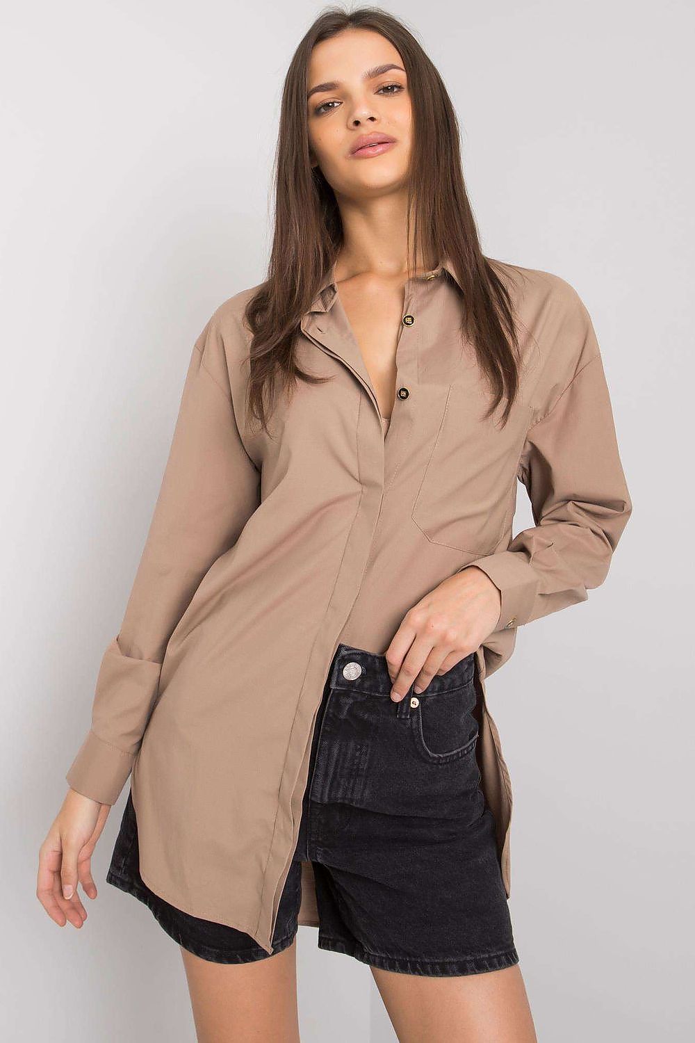  Cămaşă cu mânecă lungă model 160737 Ex Moda 