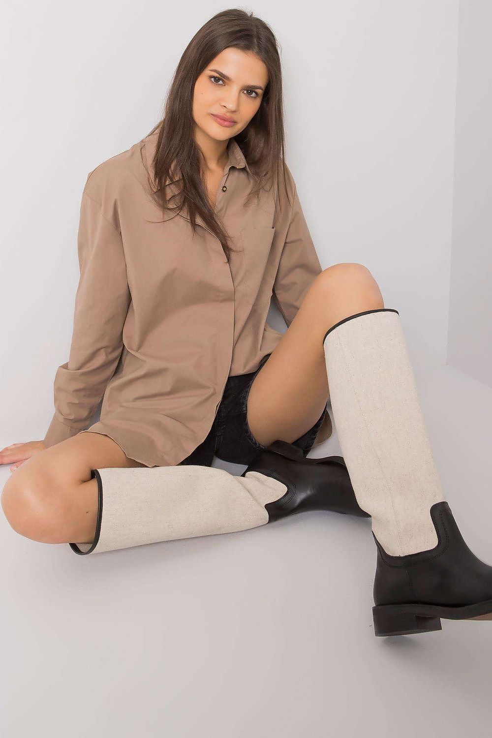  Cămaşă cu mânecă lungă model 160737 Ex Moda 