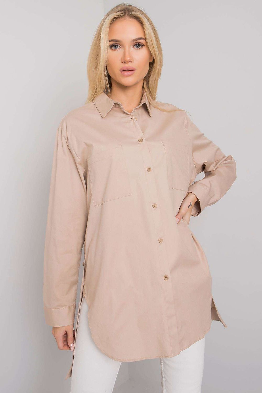  Cămaşă cu mânecă lungă model 160741 Ex Moda 