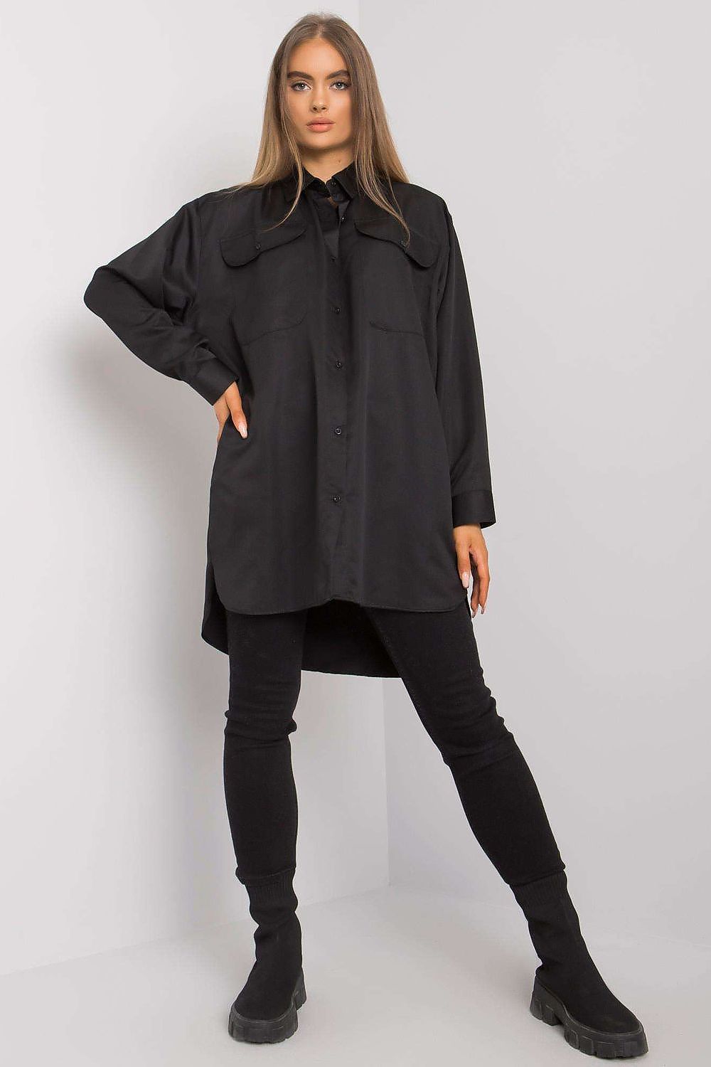 Cămaşă cu mânecă lungă model 160756 Ex Moda 