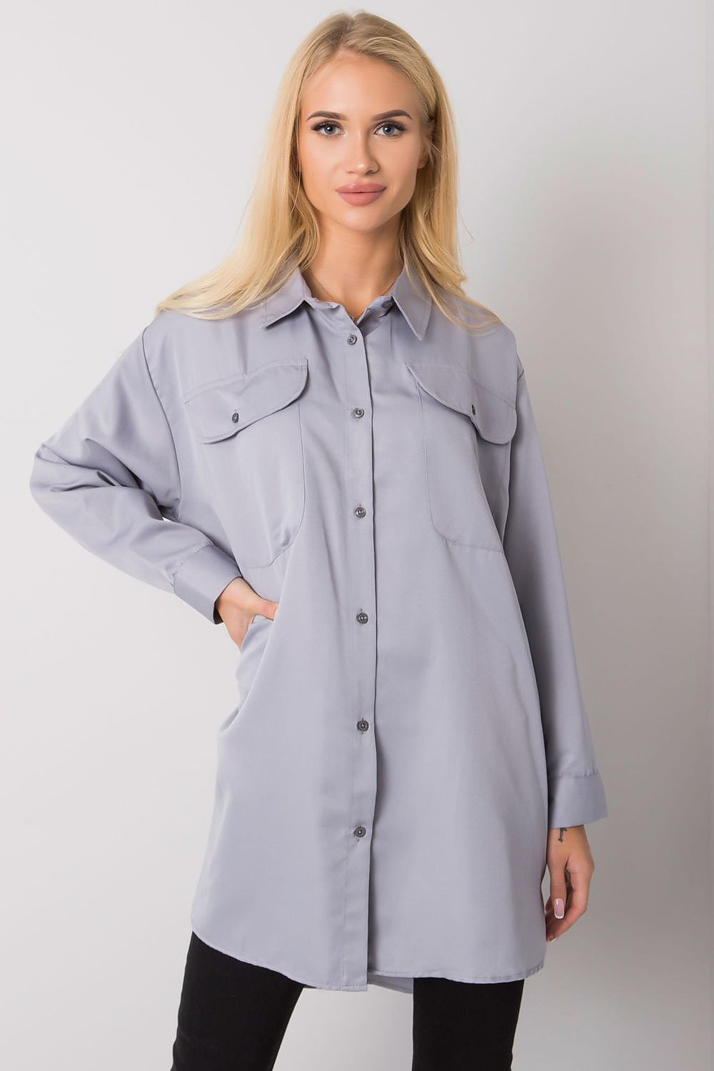  Cămaşă cu mânecă lungă model 160758 Ex Moda 
