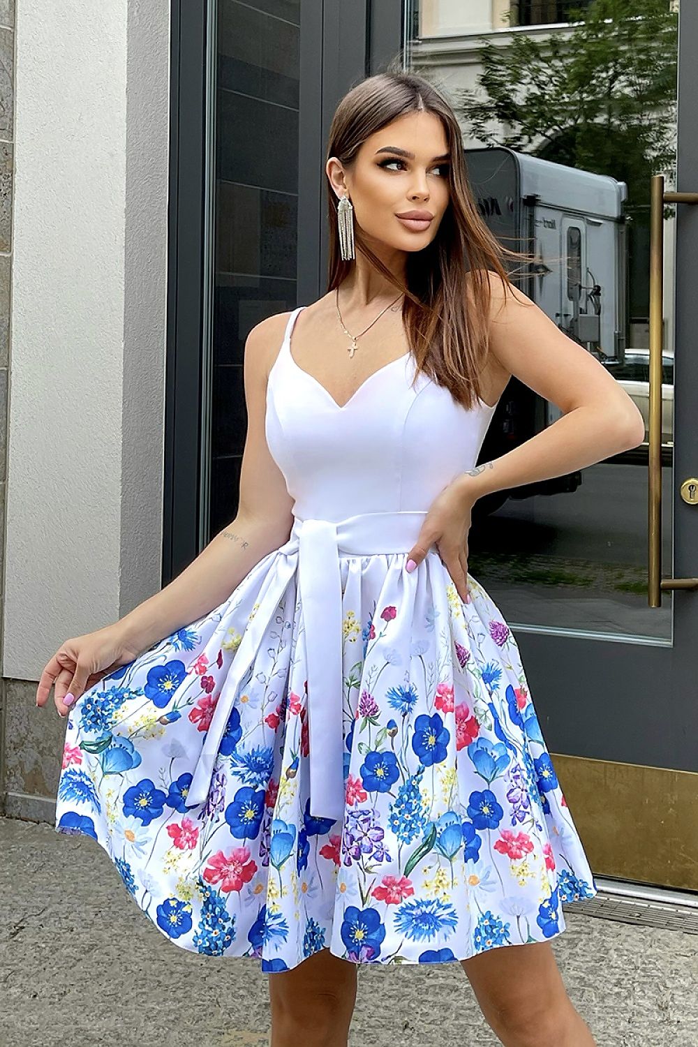 Rochie elegantă model 169429 Bicotone 